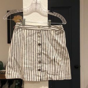 Black & white stripped skirt